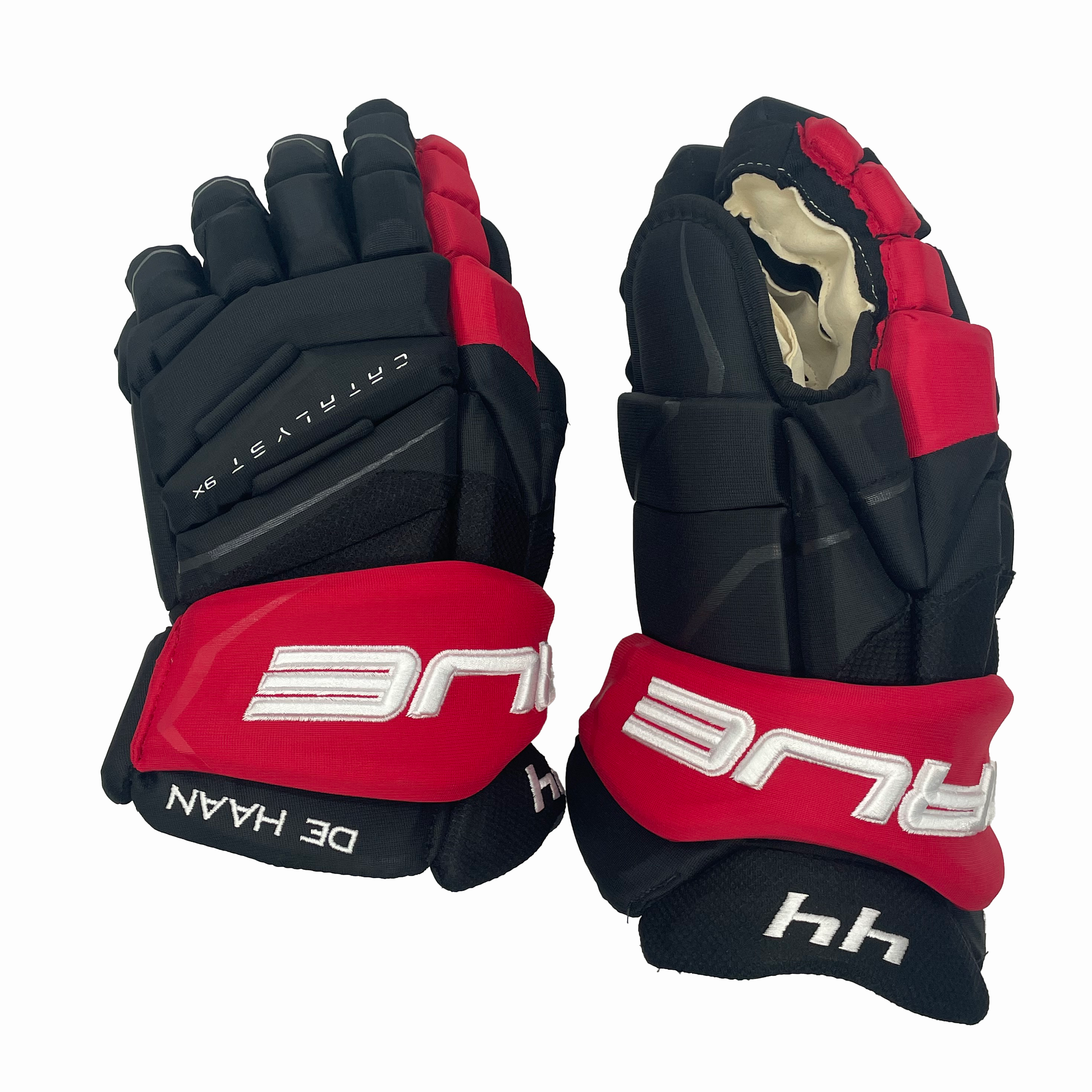 True Catalyst 9X - Gant NHL Pro Stock - Calvin de Haan (noir/rouge)
